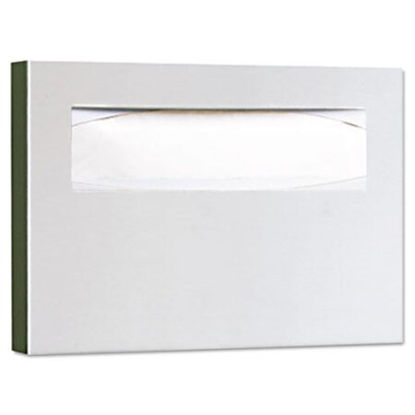 Picture of Stainless Steel Toilet Seat Cover Dispenser, ClassicSeries, 15.75 x 2 x 11, Satin FinishBOB-221