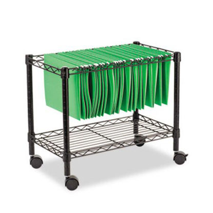 Picture of Single-Tier Rolling File Cart, 24w x 14d x 21h, BlackALE-FW601424BL