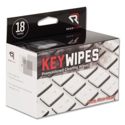 Picture of KeyWipes Keyboard Wet Wipes, 5 x 6.88, 18/BoxREA-RR1233