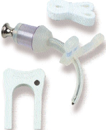 Picture of Tracheostomy Tube Bivona® FlexTend™ Plus V Neck Flange Size 5.5 Uncuffed60PFP55