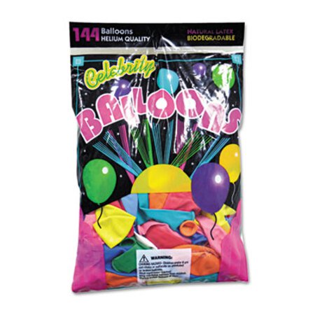 Picture of Helium Quality Latex Balloons, 12 Assorted Colors, 144/PackTBL-1200