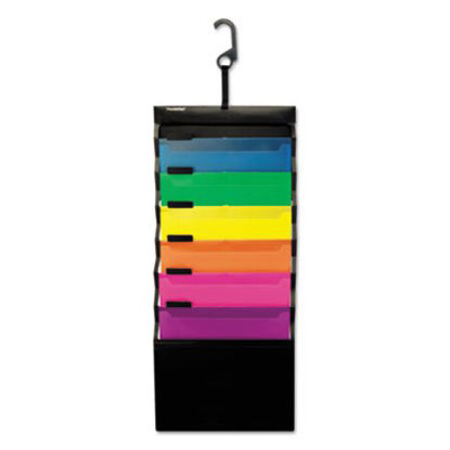 Picture of Desk Free Hanging Organizer w/ Case, 1" Expansion, 6 Sections, 1/3-Cut Tab, Letter Size, Randomly AssortedPFX-52891