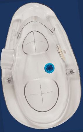 Picture of Oxygen Mask with ETCO2 Monitoring POM® Elite Elongated Style Adult One Size Fits Most Adjustable Head Strap / Nose ClipKE1001MF