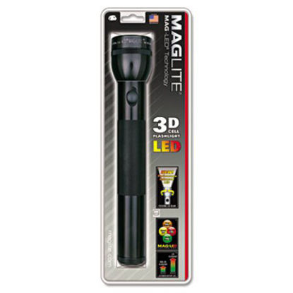 Picture of LED Flashlight, 3 D Batteries (Sold Separately), BlackMGL-ST3D016