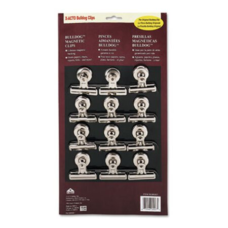 Picture of Bulldog Magnetic Clips, 0.5", Nickel-Plated, 12/BoxEPI-2027