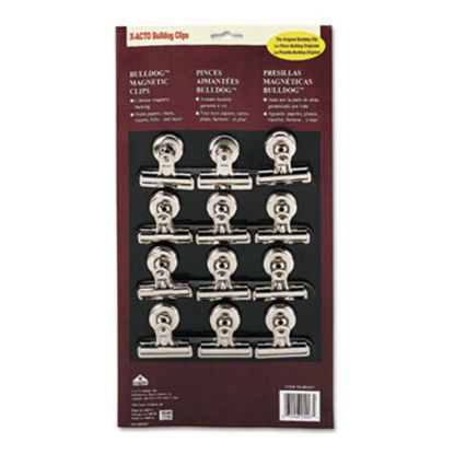 Picture of Bulldog Magnetic Clips, 0.5", Nickel-Plated, 12/BoxEPI-2027