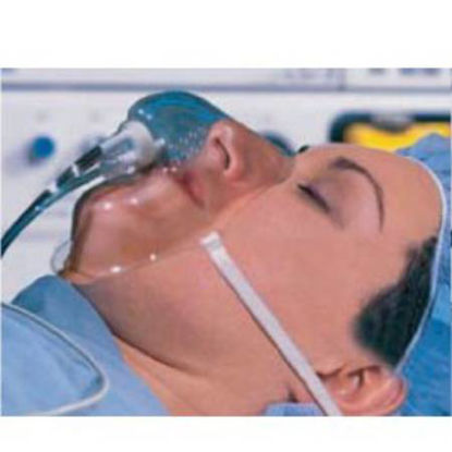 Picture of Oxygen Mask with ETCO2 Monitoring Capnoxygen® Elongated Style Adult One Size Fits Most Adjustable Head StrapC02-01