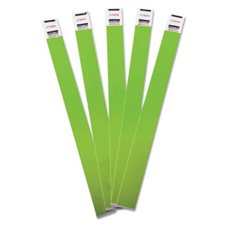 Picture of Crowd Management Wristbands, Sequentially Numbered, 10 x 3/4, Green, 100/PackAVT-75443