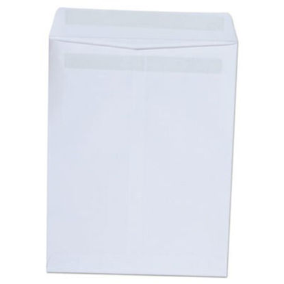 Picture of Self-Stick Open-End Catalog Envelope, #10 1/2, Square Flap, Self-Adhesive Closure, 9 x 12, White, 100/BoxUNV-42101