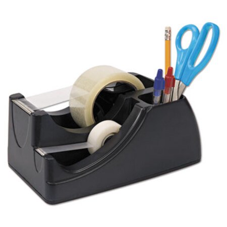 Picture of Recycled 2-in-1 Heavy Duty Tape Dispenser, 1" and 3" Cores, BlackOIC-96690