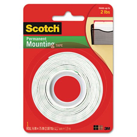 Picture of Foam Mounting Double-Sided Tape, 1/2" Wide x 75" LongMMM-110