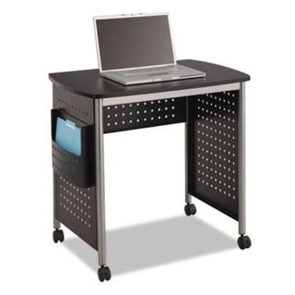 Picture of Scoot Desk, 32.25" x 22" x 30.5", Black/SilverSAF-1907BL