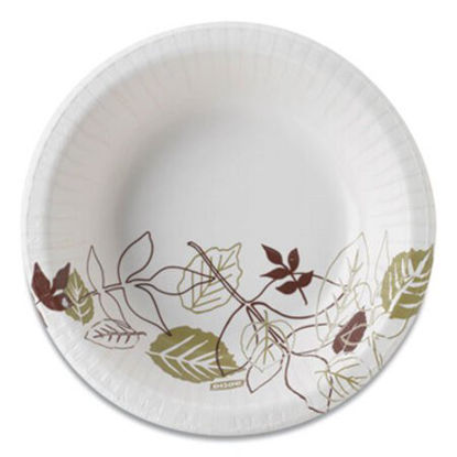 Picture of Pathways Heavyweight Paper Bowls, 12 oz, Green/Burgundy, 1,000/CartonDXE-SX12PATH