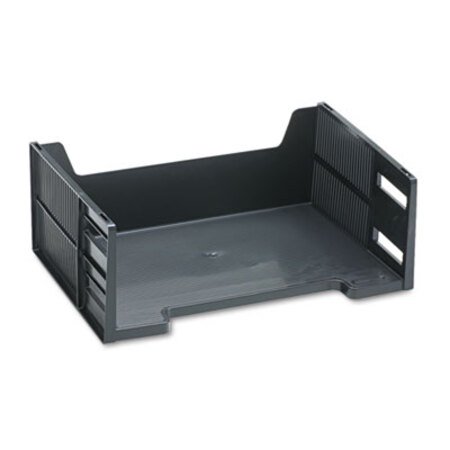 Picture of High-Capacity Stackable Side Load Desk Trays, 1 Section, Letter Size Files, 8.5" x 11" x 5.13", BlackRUB-17601