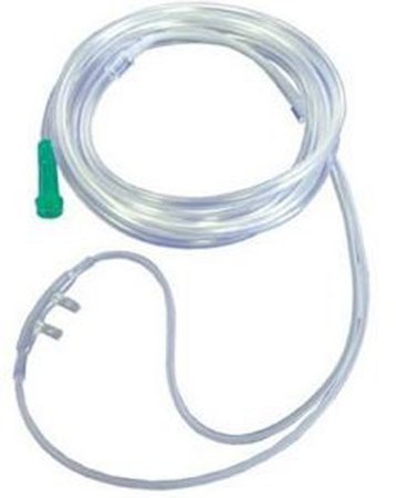 Picture of Nasal Cannula with Ear Cushions Low Flow Delivery Salter-Style® TLCannula™ Adult Curved Prong / NonFlared Tip1606BTLC-0-25