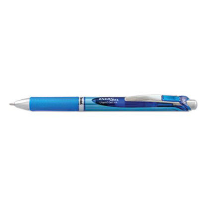 Picture of EnerGel RTX Gel Pen, Retractable, Medium 0.7 mm, Blue Ink, Blue/Gray BarrelPEN-BL77C