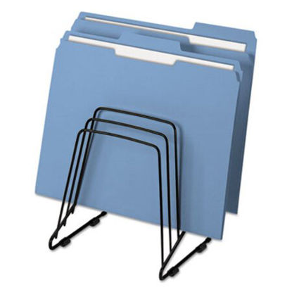 Picture of Wire Step File II, 5 Sections, Letter to Legal Size Files, 7.25" x 6" x 8.25", BlackFEL-69712