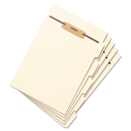 Picture of Stackable Folder Dividers w/ Fasteners, 1/5-Cut Top Tab, Letter Size, Manila, 50/PackSMD-35605