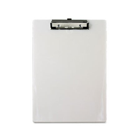 Picture of Plastic Clipboard, 0." Capacity, Holds 8.5 x 11 Sheets, PearlSAU-00442