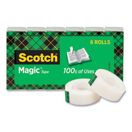 Picture of Magic Tape Refill, 1" Core, 0.75" x 36 yds, Clear, 6/PackMMM-8106PK