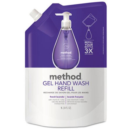 Picture of Gel Hand Wash Refill, French Lavender, 34 oz PouchMTH-00654