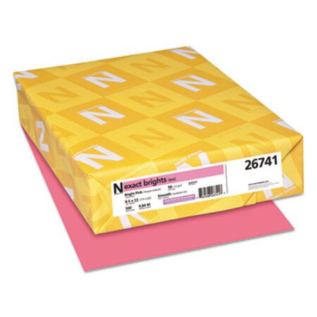 Picture of Exact Brights Paper, 20lb, 8.5 x 11, Bright Pink, 500/ReamWAU-26741