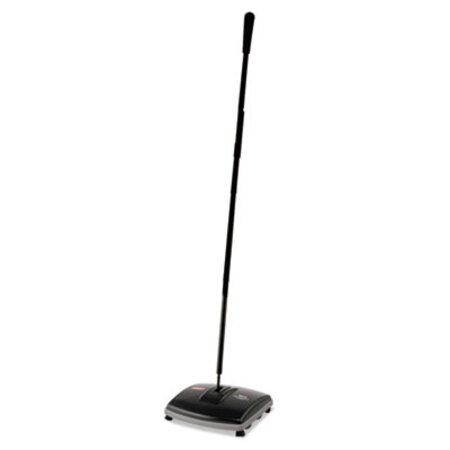Picture of Floor and Carpet Sweeper, Plastic Bristles, 44" Handle, Black/GrayRCP-421288BLA