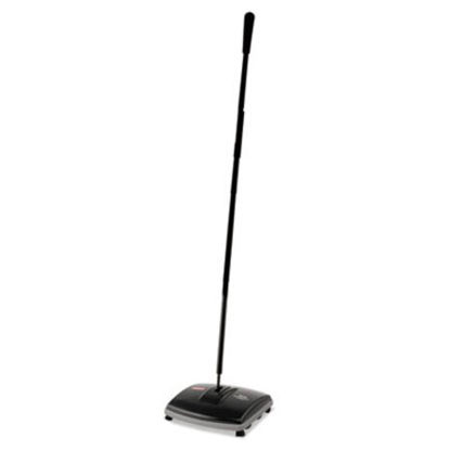 Picture of Floor and Carpet Sweeper, Plastic Bristles, 44" Handle, Black/GrayRCP-421288BLA