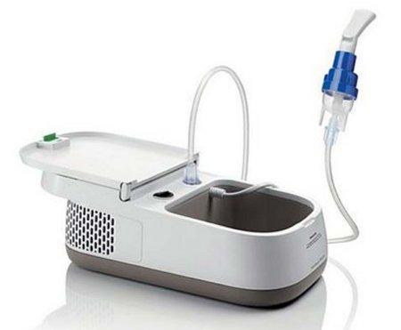 Picture of InnoSpire Deluxe Compressor Nebulizer System Small Volume 8 mL Medication Cup Universal Mouthpiece Delivery1110063