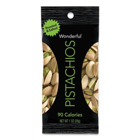 Picture of Wonderful Pistachios, Roasted and Salted, 1 oz Pack, 12/BoxPAM-072142A25X