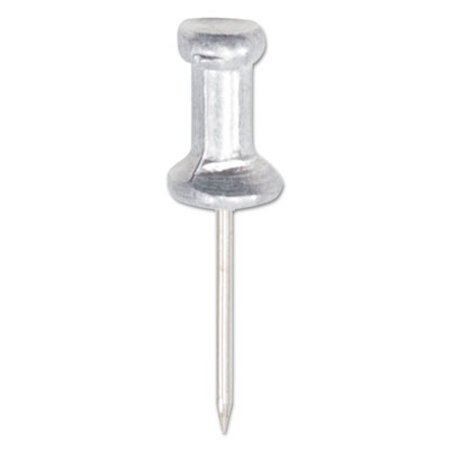 Picture of Aluminum Head Push Pins, Aluminum, Silver, 5/8", 100/BoxGEM-CPAL5