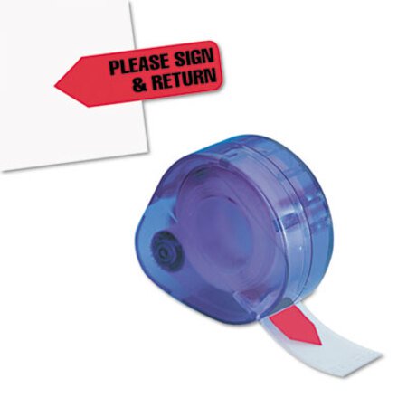 Picture of Arrow Message Page Flags in Dispenser, "Please Sign and Return", Red, 120 FlagsRTG-81344