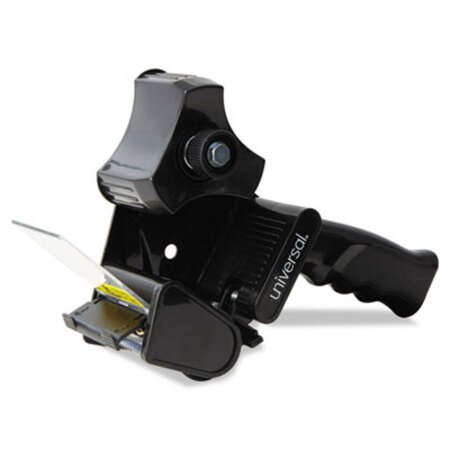 Picture of Handheld Box Sealing Tape Dispenser, 3" Core, Metal/Plastic, BlackUNV-88000