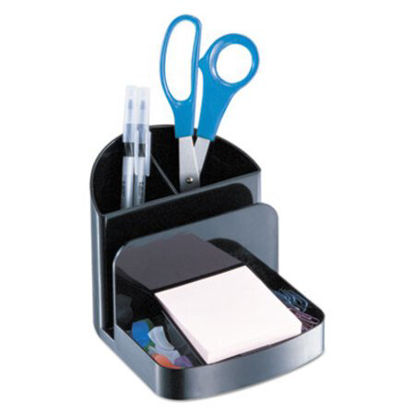 Picture of Deluxe Message Center, Six Sections, 5 1/2 x 6 3/4 x 5, BlackUNV-08110