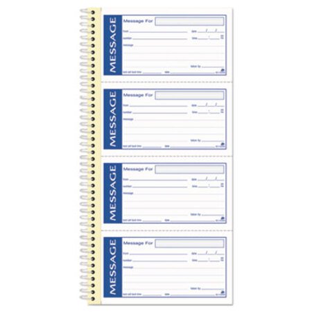Picture of Write 'n Stick Phone Message Pad, 2 3/4 x 4 3/4, Two-Part Carbonless, 200 FormsABF-SC1153WS
