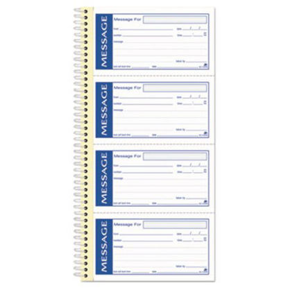 Picture of Write 'n Stick Phone Message Pad, 2 3/4 x 4 3/4, Two-Part Carbonless, 200 FormsABF-SC1153WS