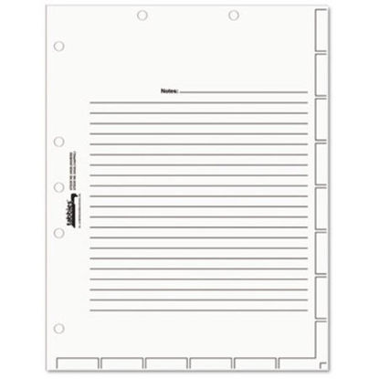 Picture of Medical Chart Index Divider Sheets, 11 x 8.5, White, 400/BoxTAB-54520