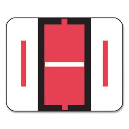 Picture of A-Z Color-Coded End Tab Filing Labels, I, 1 x 1.25, White, 500/RollSMD-67079