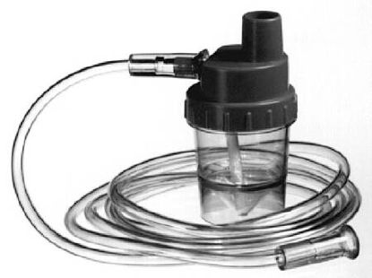 Picture of Oxygen Mask B&F Medical Elongated Style Adult One Size Fits Most Adjustable Head Strap / Nose Clip64041