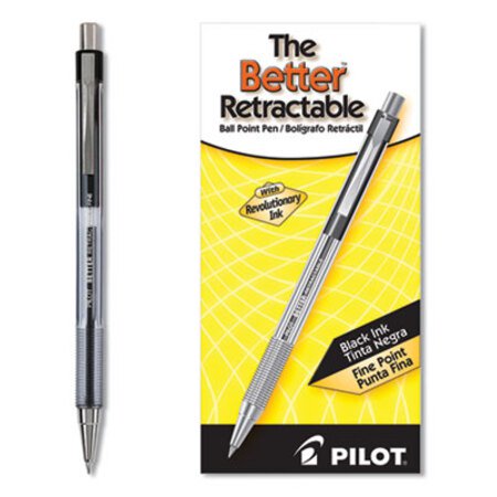Picture of Better Ballpoint Pen, Retractable, Fine 0.7 mm, Black Ink, Smoke Barrel, DozenPIL-30000