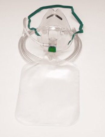Picture of NonRebreather Oxygen Mask Salter Labs® Elongated Style Adult One Size Fits Most Adjustable Head Strap8130-14-25