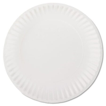 Picture of White Paper Plates, 9" dia, 100/Pack, 10 Packs/CartonAJM-PP9GREWH