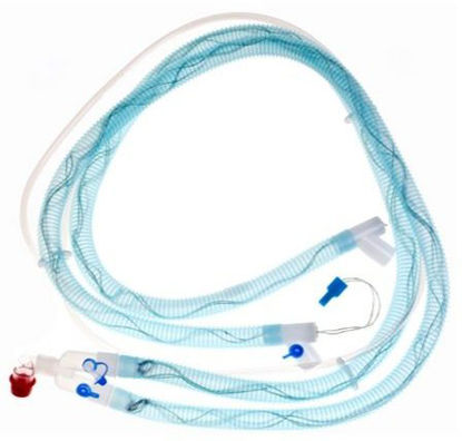 Picture of Anesthesia Breathing Circuit Corrugated Tube 60 Inch Tube Dual Limb Adult Single Patient UseAH180