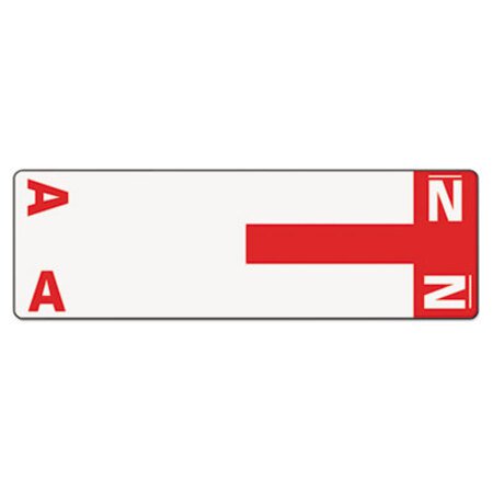 Picture of AlphaZ Color-Coded First Letter Combo Alpha Labels, A/N, 1.16 x 3.63, Red/White, 5/Sheet, 20 Sheets/PackSMD-67152
