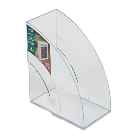 Picture of Optimizers Deluxe Plastic Magazine Rack, 5 1/4 x 9 x 11 1/8, ClearRUB-96502ROS