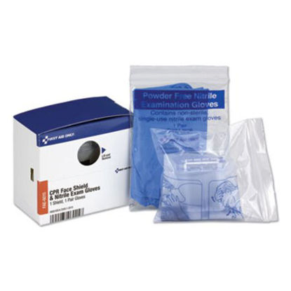 Picture of SmartCompliance Rescue Breather Face Shield with 2 Nitrile Exam GlovesFAO-FAE6015