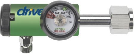 Picture of Drive™ Elongated Oxygen Regulator Click Style 0 - 15 LPM DISS Outlet CGA-87018302GDEL