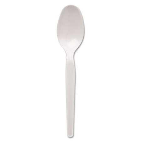 Picture of Plastic Cutlery, Heavy Mediumweight Teaspoons, White, 1,000/CartonDXE-TM217