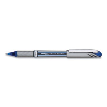 Picture of EnerGel NV Gel Pen, Stick, Medium 0.7 mm, Blue Ink, Blue Barrel, DozenPEN-BL27C