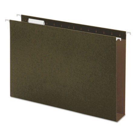 Picture of Box Bottom Hanging File Folders, Legal Size, 1/5-Cut Tab, Standard Green, 25/BoxUNV-14152
